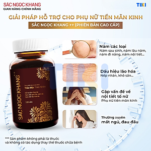 Bộ đôi trong uống - ngoài thoa Sắc Ngọc Khang: Sắc Ngọc Khang ++ (60 viên) + Kem dưỡng da ban đêm 10g