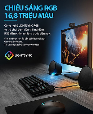 Chuột game hiệu suất cao Logitech G502 Hero RGB Lightsync - Hàng chính hãng
