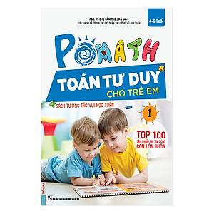 Combo 3 Cuốn Pomath Toán Tư Duy Cho Trẻ Em 4 - 6 tuổi (Tập 1,2,3)