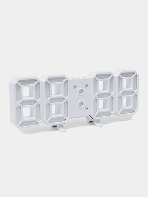 Đồng Hồ Đèn Led 3D Để Bàn, Treo Tường Gh8018 Có Báo Thức, Ngày Tháng Nhiệt Độ