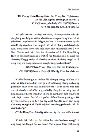 Sách GIÁO DỤC VÀ KHOA HỌC MỞ: CẨM NANG HƯỚNG DẪN DÀNH CHO GIẢNG VIÊN VÀ NHÀ NGHIÊN CỨU