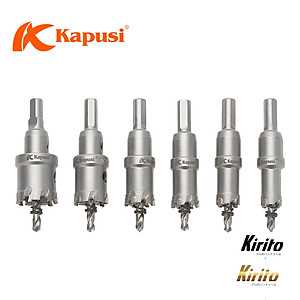 Bộ 6 mũi khoét sắt, Inox Kapusi Nhật Bản bao gồm 16 -18 - 20 - 22 - 25 - 30 K-3692