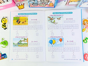 Sách - Combo 5 cuốn Tập tô tập viết chữ, số và học Toán, Hành trang vào lớp 1 - Lê Mai - ndbooks