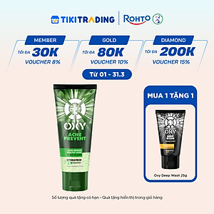 Gel Rửa Mặt Oxy Acne Prevent 100g