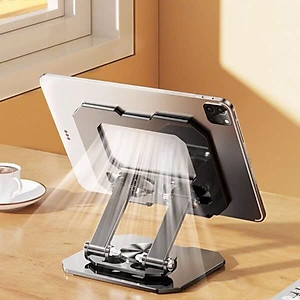 Giá đỡ cho ipad giá đỡ điện thoại máy tính bảng bằng kim loại ViaKing, Xoay 360 độ, Chất liệu thép carbon bền bỉ chắc chắn - Hàng nhập khẩu