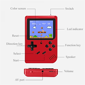 Máy chơi game cầm tay mini tích hợp 400 trò chơi, màu ngẫu nhiên - Hàng nhập khẩu