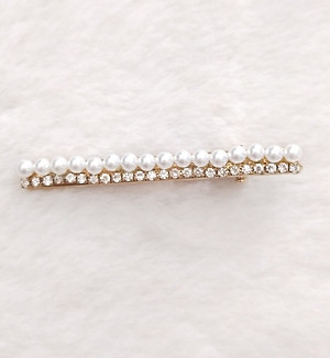 Kẹp tóc ngọc trai dạng line