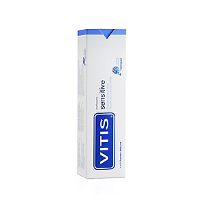 Kem Đánh Răng Vitis Sensitive 100ml – Giảm Ê Buốt, Hỗ Trợ Tái Tạo Men Răng - Nhập Khẩu Tây Ban Nha