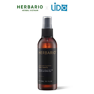 Nước dưỡng tóc Vỏ Bưởi & Bồ Kết Herbario 100ml (pomelo peel & gleditsia hair tonic) giúp giảm rụng tóc kích thích mọc tóc nhanh