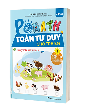 Combo 3 Cuốn Pomath Toán Tư Duy Cho Trẻ Em 4 - 6 tuổi (Tập 4,5,6)