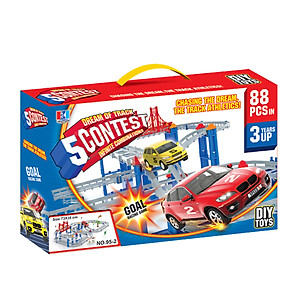 Bộ đồ Chơi Tàu Lượn 88 Chi Tiết cho Bé - TL26