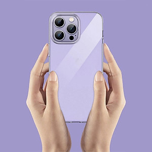 Ốp lưng siêu mỏng 0.3mm chống ố cho iPhone 15 Pro Max / 15 Pro / 15 Plus / 15 hiệu Memumi Crystal thiết kế ôm sát máy, chống sốc , chống trầy xước - Hàng nhập khẩu