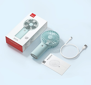 Quạt tích điện mini cầm tay YOOBAO F3 3000mAh, pin bền 15h liên tục, nhỏ gọn cất vào balo sạc USB tiện dụng mang đi chơi - Hàng chính hãng