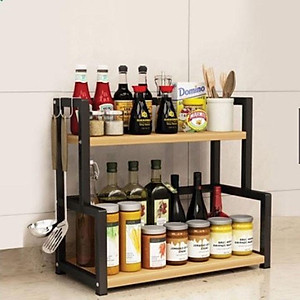 Kệ Gia Vị Để Bàn Nhà Bếp - Kệ Gia Vị Khung Sắt Sơn Tĩnh Điện.