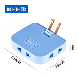 Ổ Cắm Xoay Gấp Gọn Ổ Cắm Điện Mở Rộng Xoay 180 Độ - Giao Màu Ngẫu Nhiên