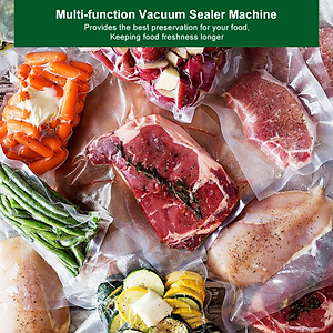 Máy hút chân không cao cấp thương hiệu BioloMix W230 tốc độ hút khô 60kPa, bề ngang túi tối đa túi là 32cm (Màu trắng)- Hàng chính hãng