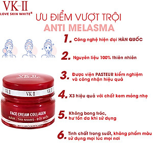 Kem Ngừa Nám - Tàn Nhang - Đồi Mồi VK II ( 10g/20g )