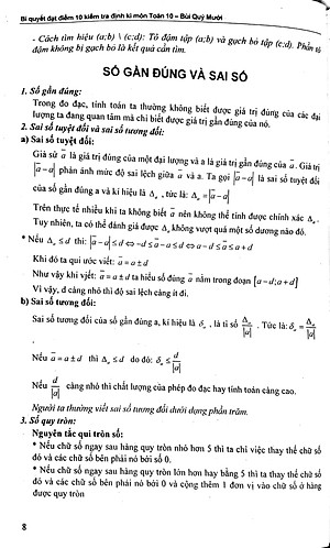 Sách Bí Quyết Đạt Điểm 10 Kiểm Tra Định Kì Môn Toán Lớp 10
