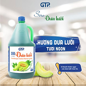 Siro Dưa lưới GTP - Chuyên dùng với nhiều đồ uống: Trà sữa, Trà trái cây, Cocktail, Mocktail… 
