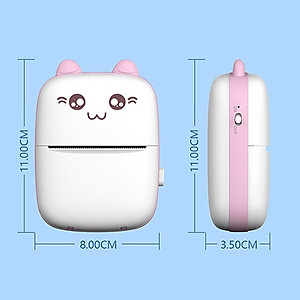 Máy in nhãn nhiệt cầm tay Mini Máy in bỏ túi Bluetooth không dây Android IOS Điện thoại Máy in ảnh Máy tạo nhãn - Hàng Nhập Khẩu