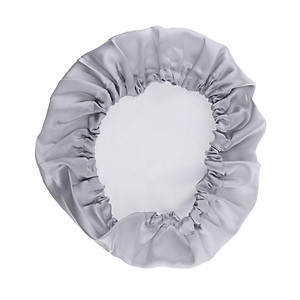 Mua 100% Silk Hair Bonnet for Women Girls Sleeping Salon Cap Sleep Hat - Gray tại Magideal2 Mua 100% Silk Hair Bonnet for Women Girls Sleeping Salon Cap Sleep Hat - Gray tại Magideal2