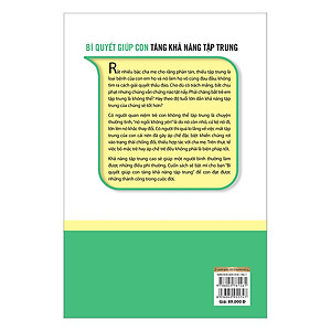 Sách Bí Quyết Giúp Con Tăng Khả Năng Tập Trung