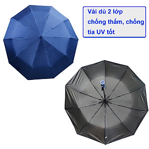Ô dù che mưa cỡ lớn tự động đóng mở, gấp gọn tiện lợi - Thiết kế mở ngược chống ướt khi mở, gập - Chính hãng NIKITA
