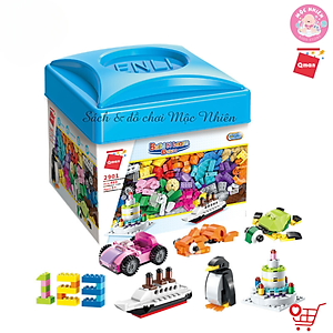 Hộp xếp hình lắp ráp sáng tạo 460 chi tiết Qman 2901