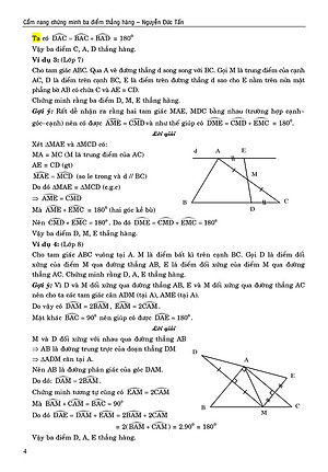Sách Cẩm Nang Chứng Minh Ba Điểm Thẳng Hàng