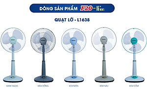 Quạt lở ống nhựa Senko - L1338 cao cấp sang trọng Hàng Chính Hãng