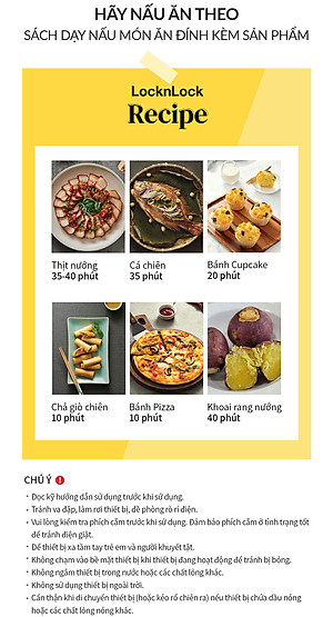 Nồi chiên không dầu LocknLock EJF284BLK (5.5 Lít) - Hàng chính hãng