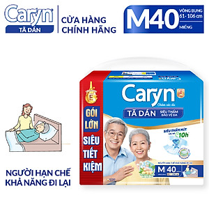 Tã Dán Siêu Thấm Caryn Gói Siêu Tiết Kiệm M40 (40 Miếng)
