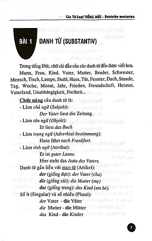 Tiếng Đức Dành Cho Người Việt - Các Từ Loại Tiếng Đức (Tái Bản 2024)
