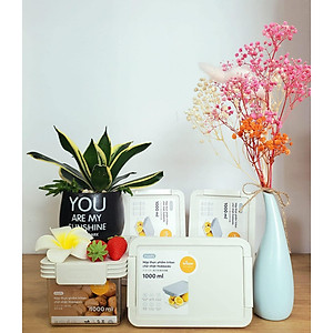 Bộ 3 hộp thực phẩm tritan chữ nhật Hokaido 500-1000-2000ml