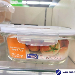 Hộp Bảo Quản Thủy Tinh Hình Vuông Lock&Lock LLG224 155x155x69mm 750Ml