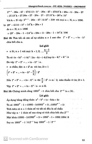 Chuyên đề bồi dưỡng học sinh khá, giỏi Toán THCS Phần Số Học  