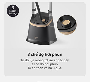 Bàn Ủi Hơi Nước Trụ Đứng Philips STE3170 /80 Có Cầu Ủi StyleBoard nghiêng, Premium (2000W) - Hàng Chính Hãng