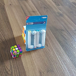 Cho máy Oral B Braun, bộ 4 Đầu Bàn Chải đánh răng điện thay thế MIHOCO EB60-P New Gum Care, sợi cước siêu mềm, cho răng lợi nhạy cảm