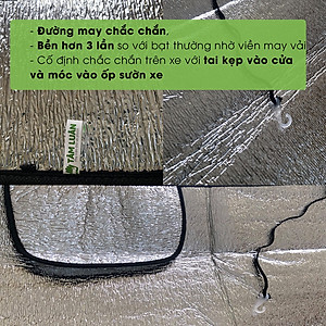 Tấm che nắng ô tô bạt che kính lái xe hơi phủ hai lớp nhôm chống nóng cách nhiệt Tâm Luân