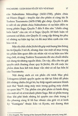 Sách Hagakure - Luận Đàm Về Cốt Tủy Võ Sĩ Đạo