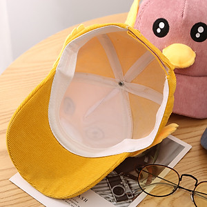 Mũ lưỡi trai vịt cho bé trai bé gái từ 1-7 tuổi vải nhung 5 màu