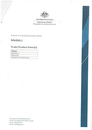 [Một Miếng] Kính Áp Tròng Australia Cận Thị Không Màu Mediclear 3 Tháng