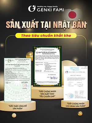 Viên Uống Bổ Gan Kanzo Ukon Genki Fami Nhật Bản, Hỗ Trợ Giải Độc, Tăng Cường Chức Năng Gan (90 viên/30 ngày)