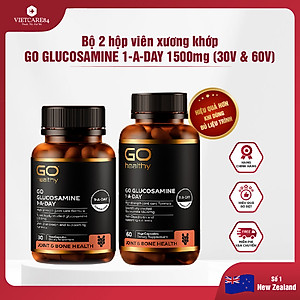 Bộ Sản Phẩm 2 Hộp Viên Uống Glucosamine New Zealand Go Glucosamine 1-A-DAY 1500mg 30 Viên Và 60 Viên | Giúp Tăng Dịch Khớp, Giảm Thoái Hóa Khớp