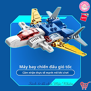 Đồ Chơi Xếp Hình Lắp Ráp Qman 41104 - Cảnh sát biến hình (453 mảnh ghép) Dành Cho Các Bé Trên 6 Tuổi