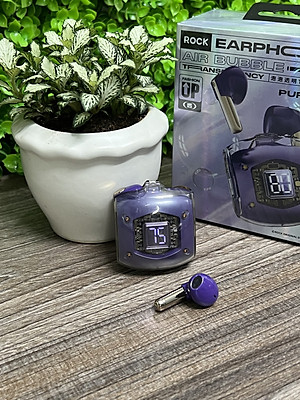 Tai nghe Bluetooth nhét tai không dây TWS Rockspace Air Bubble nghe nhạc lên đến 20h hàng chính hãng bảo hành 12 tháng
