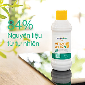 Kem làm sạch bếp điện từ, bếp hồng ngoại chiết xuất từ tự nhiên Stanhome Vitro Ceram 250ml/chai
