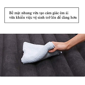 Đệm giường hơi xe ô tô loại tốt - đệm hơi ghế sau ô tô vải nhung dùng cho ô tô bán tải ô tô 5 chỗ, ô tô 7 chỗ