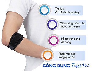 Đai quấn khuỷu tay loại vừa Phiten metax elbow band middle AP246003/AP246004/AP246005