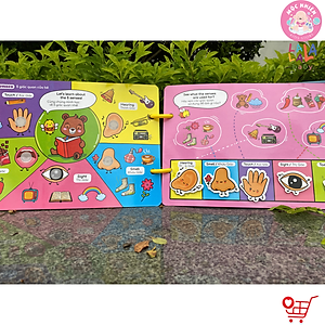Học liệu bóc dán Busy Book cho bé Lalala Baby nhiều chủ đề đa dạng, song ngữ Anh Việt